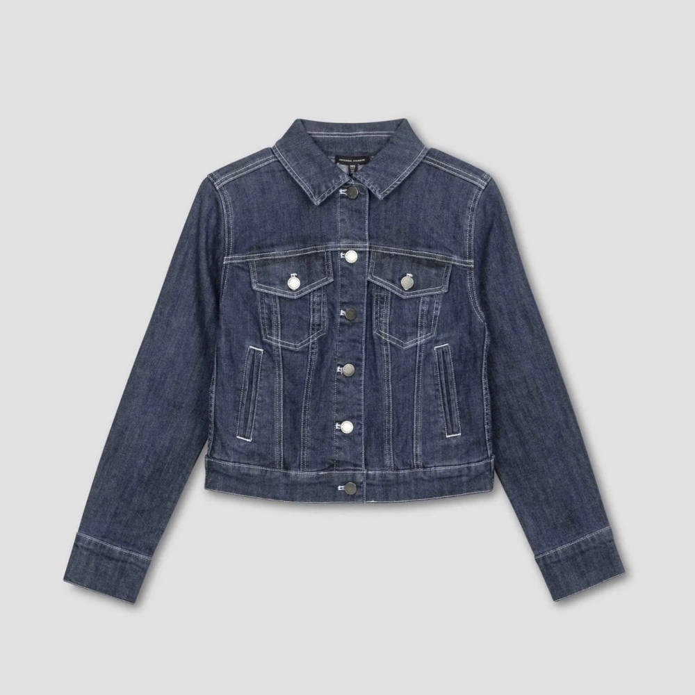 Universal Standard Size M Women's Kelsey Denim Jacket, 18-20 - Picture 2 of 9